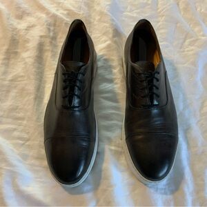 Magnanni cap toe dress sneakers good condition dark grey leather size 13